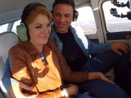 Вита и Славик летят в самолете